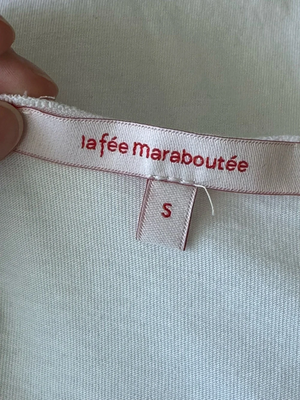 Italy Vintage La Fée Maraboutée White Long Sleeve Boat Neck Women's Top - Picture 4 of 7